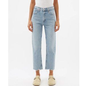 CITIZENS OF HUMANITY Daphne High-Rise Cropped Straight-Leg Jeans SIZE 28